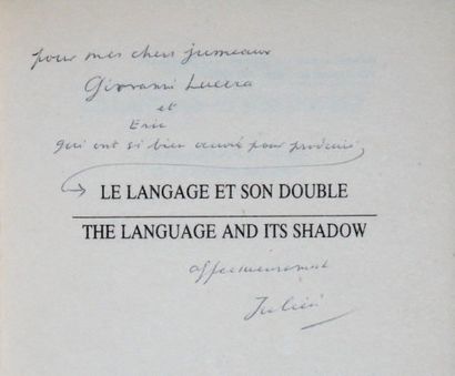 GREEN (Julien) Le langage et son double. Paris, La Différence, 1985. In-8, broché,...