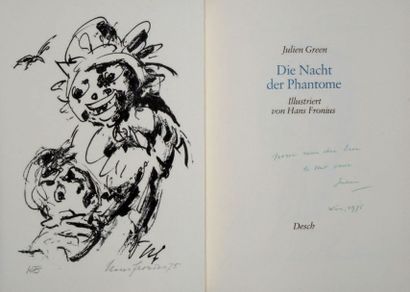 FRONIUS. GREEN (Julien) Die Nacht der Phantome. München, Desch, 1975. In-4, reliure...