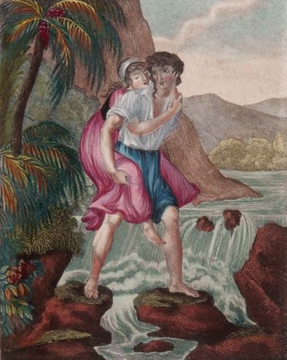 BERNARDIN DE SAINT PIERRE (Henri) Paul et Virginie. Paris, Didot l'aîné, 1806. In-4,...