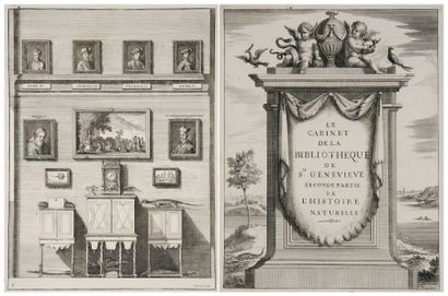 DU MOLINET (Claude) Le cabinet de la bibliothèque de Sainte Geneviève, divisé en...