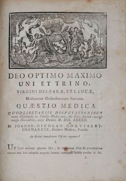 DEMOURS (Antoine-Pierre) Traité des maladies des yeux. Paris, L'auteur, imprimerie...