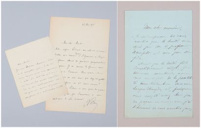 null Ensemble de 5 Lettres Autographes Signées. - BOUILLAUD (Jean-Baptiste). Lettre...