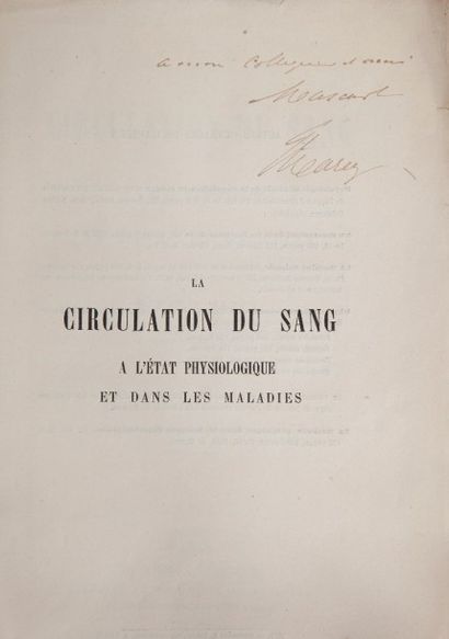 MAREY (E.J.) La circulation du sang à l'état physiologique et dans les maladies....