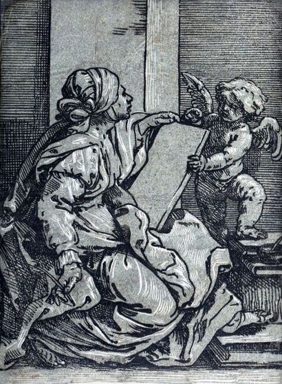 null Bartoloméo CORIOLANO ( 1599 - 1676) 

SIBYLLE d’après le Guide. 

(Bartsch 88....