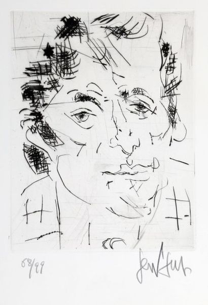 null GEN PAUL ( 1895 - 1975) 

PORTRAIT D’HOMME. 

29,2 x 23 cm. 

Pointe sèche....