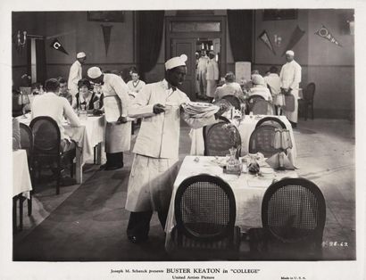 null SPORTIF PAR AMOUR/ COLLEGE Buster Keaton dans son film, coréalisé avec James...