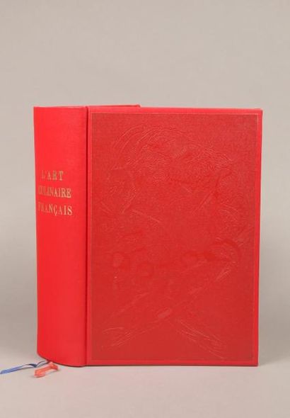 null [COLLECTIF] L'art culinaire français, Paris, Flammarion, 1950. Cartonnage bradel...