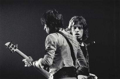 null KEITH RICHARDS ET MICK JAGGER 

Concert des Rolling Stones au Palais des sports,...