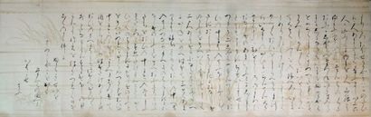 null JAPON, ÉCOLE DE TOSA, XIXe siècle

Encre et couleurs sur papier représentant...