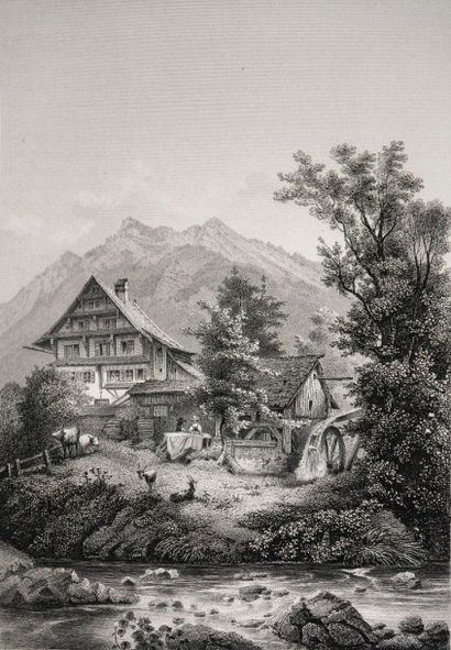 null [Suisse]. RUNGE (H.). La Suisse. Collection de vues pittoresques avec texte...
