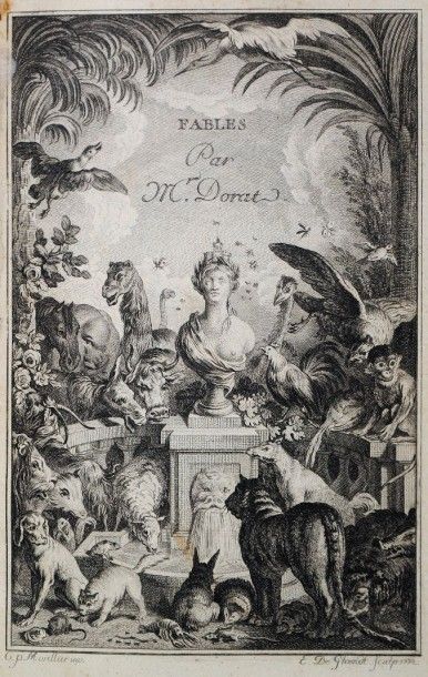 null DORAT (Claude-Joseph). Fables nouvelles Paris, Delalain, 1773. 2 parties en...