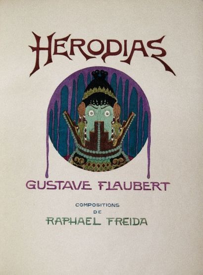 null FLAUBERT (Gustave). Hérodias. Paris, Plicque, 1926. In-4, reliure demi-maroquin...