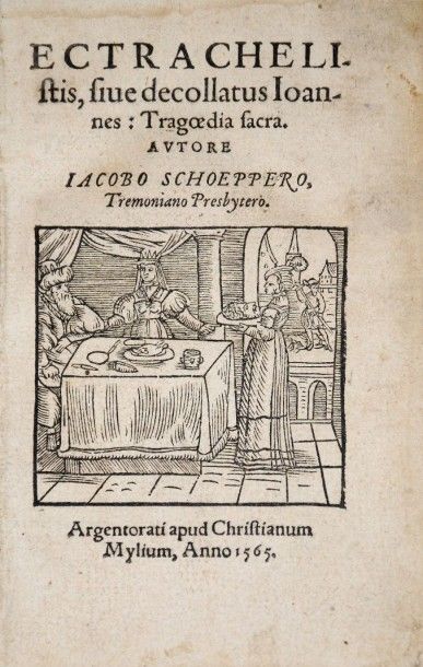 null [Erasme. Théâtre sacré. Histoire]. Recueil de 5 ouvrages composé en 1567. In-8,...