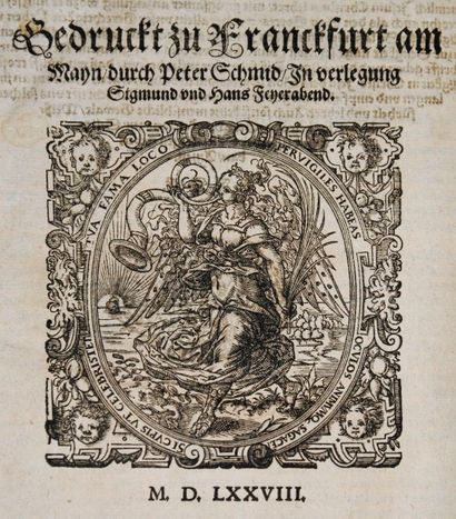 null [Bible illustrée. Allemand. 1578]. Sum[m]aria uber die gantze Biblia dess alten...