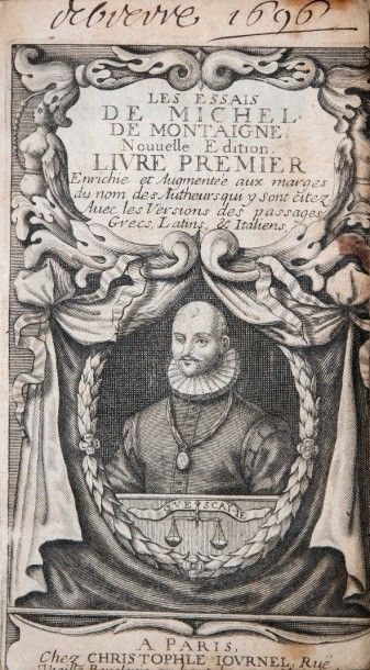 null MONTAIGNE (Michel de). Les essais. À Paris, chez Christophe Journel, 1659. 3...