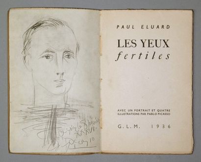 null *[PICASSO]. DESNOS (Robert). 

Contrée. Paris, Godet, 1944, in-4°, broché, couverture...