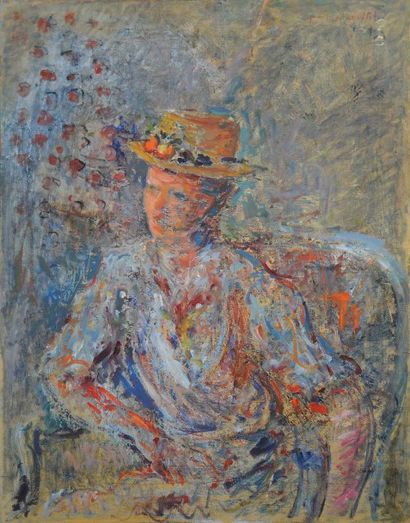null *TERECHKOVITCH Constantin (1902-1978).

Portrait de femme au chapeau.

Huile...