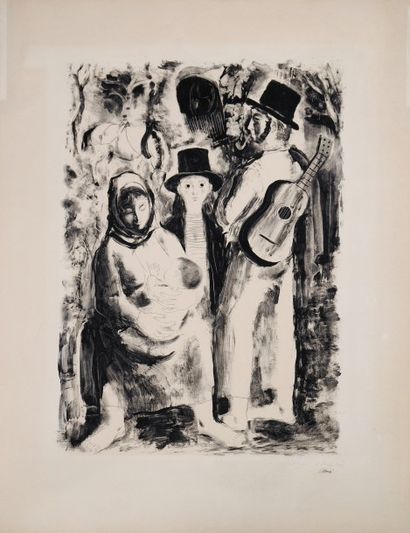 null *CLAVÉ Antoni (1913-2005).

Les forains, 1942.

Lithographie en noir (65 × 50...