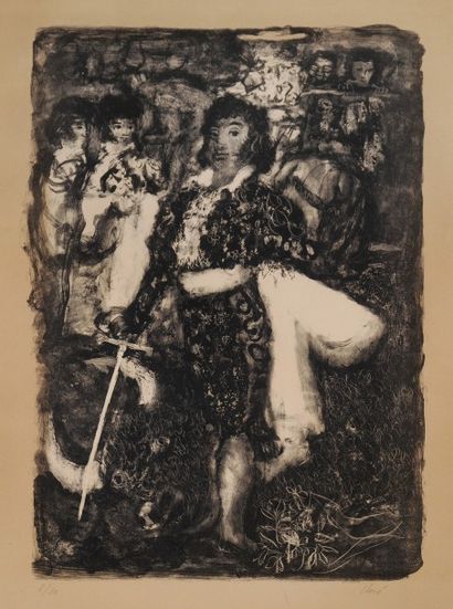 null *CLAVÉ Antoni (1913-2005).

Torero, 1945.

Lithographie en noir (65 × 50 cm)....