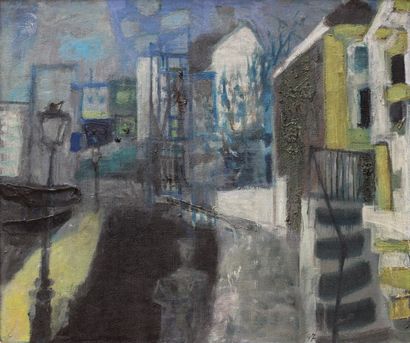 null CLAVÉ Antoni (1913-2005).

Scène de rue nocturne, 1947.

Huile sur toile signée...