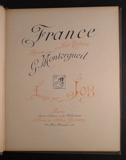 null JOB. MONTORGUEIL (Georges). Réunion de 4 volumes sur l'histoire de France.

-...