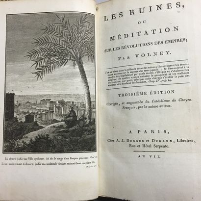 null VOLNEY. Les ruines, ou méditation sur les révolutions des empires. Paris, Dugour...