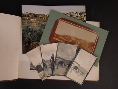 null [Jérusalem] [Photographies]. Album de 30 planches en phototypie. Non signé,...