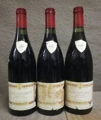 null 6 Bouteilles Clos de Vougeot - Mommessin, 1987

Etiquettes légèrement abimé...