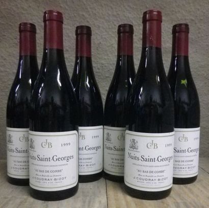 null 6 Bouteilles Nuits St Georges "Bas de Combes" - Coudray Bizot, 1999
