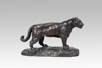 BARYE Antoine-Louis (1795-1875).
Le jaguar...