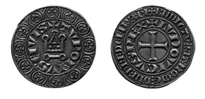 null LOUIS IX (1226-1270) Gros tournois. (Duplessy 190A). Arg. 4,13 g. Très Beau...
