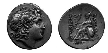 null LYSIMAQUE, roi de Thrace. Tétradrachme. Chios. (288-282) Tête cornue d'Alexandre...