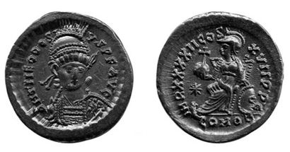THEODOSE II (402-450) Solidus (441-450)....