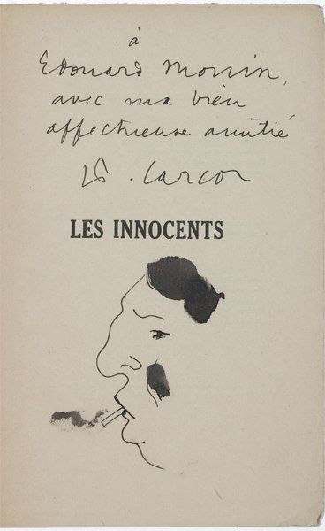 CARCO Francis Réunion de neuf ouvrages, tous dédicacés à Édouard Monin. Paris, A....