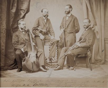 Musiciens allemands, c. 1860 Epreuve sur...