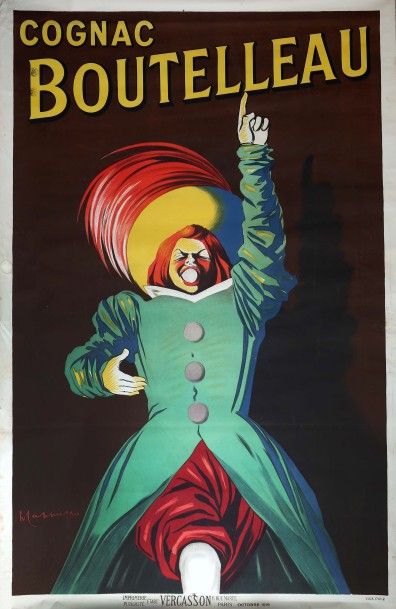 null [Cognac]. CAPPIELLO (Leonetto) (1875-1942). Cognac Boutelleau. Affiche publicitaire,...