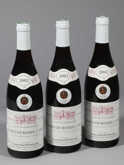 3 Bouteilles Auxey-Duresses 1er cru rouge...