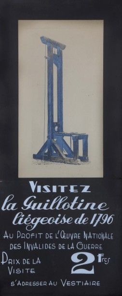 null " VISITEZ LA GUILLOTINE LIÉGEOISE DE 1796 ".

Tirage argentique sur cartoline...