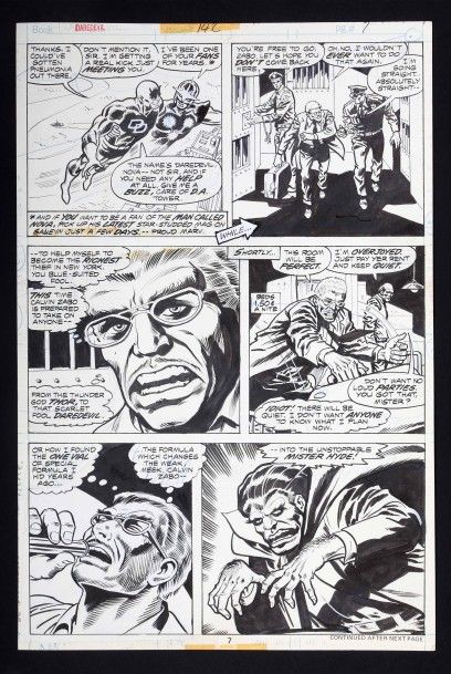 null Bob BROWN (1915-1977).

Daredevil volume n° 142.

Encre de Chine et mine de...