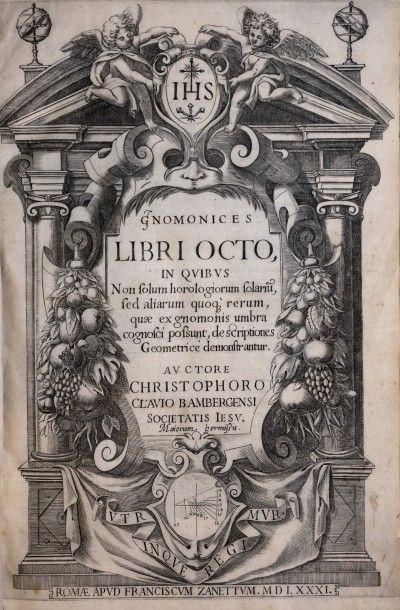 null [Gnomonique]. CLAVIUS (Christoph). Gnomonices libri octo, in quibus non solum...