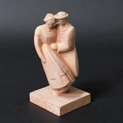 null JOËL ET JEAN MARTEL (1896-1966). " DANSEURS MARAÎCHINS ".

Sculpture en terre...