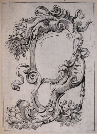 null MITELLI (Agostino, 1609-1660). Suite de 15 planches d'ornements gravées sur...