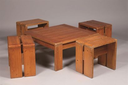 Charlotte PERRIAND (1903-1999).
Table basse...