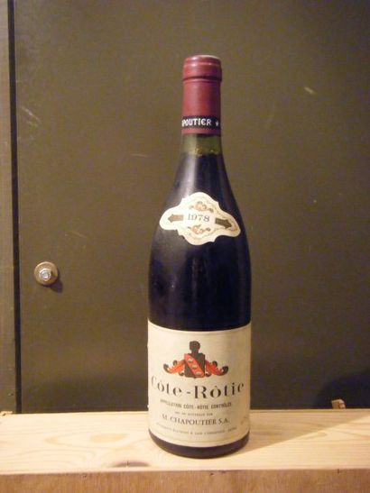 null 1 bouteille Côte Rotie Michel Chapoutier 1978