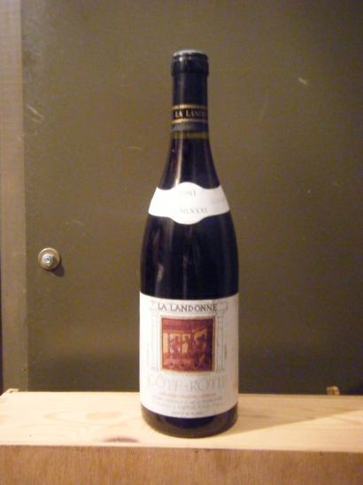 null 1 bouteille Côte Rotie La Landonne Guigal 1981