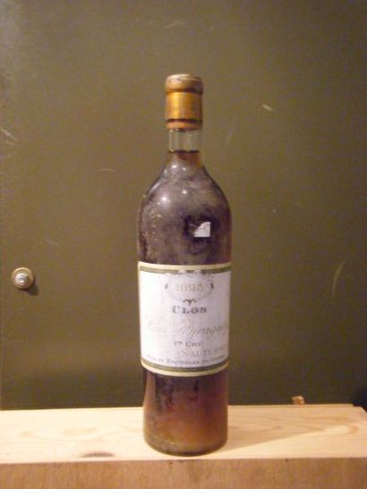 1 bouteille Château Clos Haut Peyraguey 1925,...