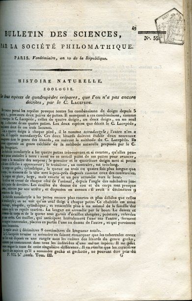 null [COLLECTIF]. Bulletin des sciences par la société philomathique de Paris. An...