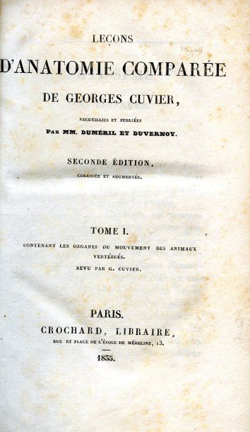 CUVIER, GEORGES
