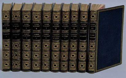 DE MUSSET, ALFRED [OEuvres]. Paris, Charpentier, 1867. 10 volumes in-12, plein maroquin...