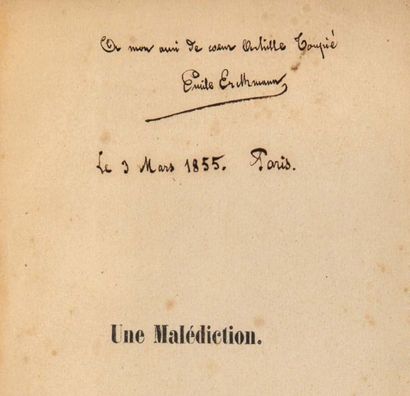 ERCKMANN-CHATRIAN. Histoires et contes fantastiques. 1 vol. in-8 relié ½ toile verte...